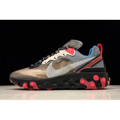 Nike React Element 87 Siyah / Gri / Mavi / Kırmızı Koşu Ayakkabısı Türkiye - KHZYB7B8